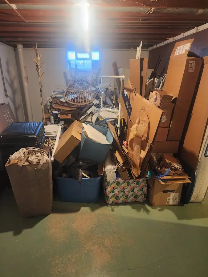 Roll-off dumpster container at job site for 20 Yard Dumpster Rental in Colleyville